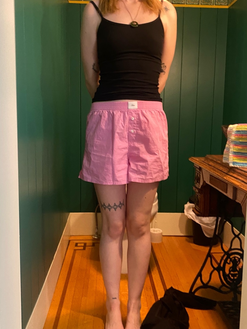Pink TNA boxer shorts